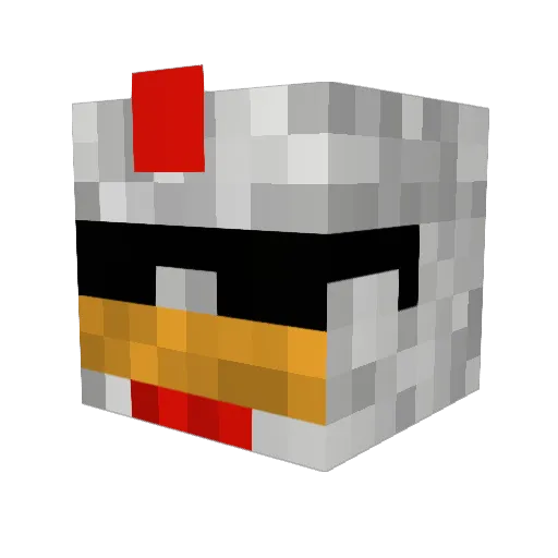 footninja23 Minecraft avatar head, 3D render
