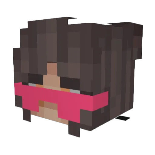 footz Minecraft avatar head, 3D render