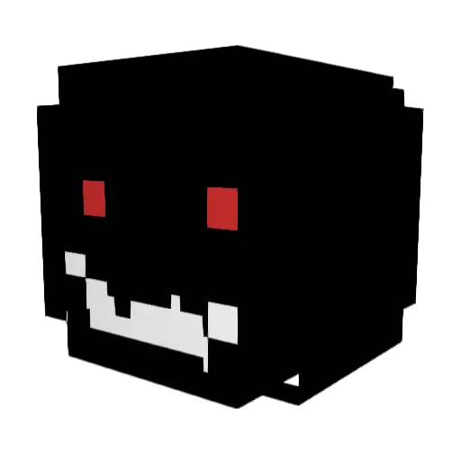 fopriii Minecraft avatar head, 3D render