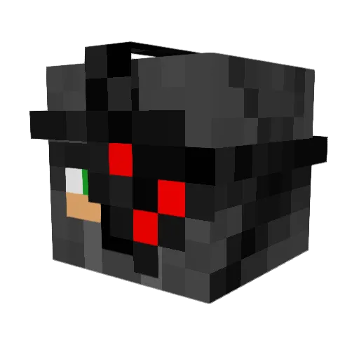 foqe Minecraft avatar head, 3D render