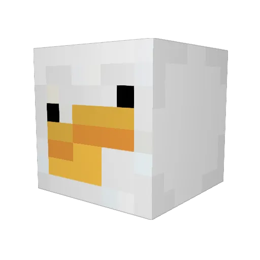 forbush333 Minecraft avatar head, 3D render