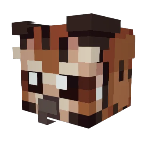 forceawill Minecraft avatar head, 3D render