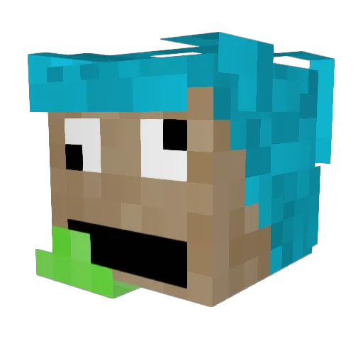 fordy16 Minecraft avatar head, 3D render