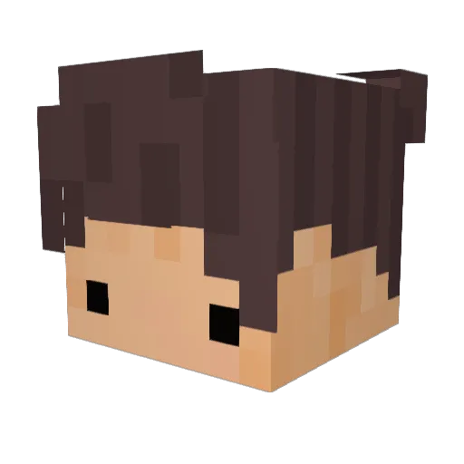 foreiq Minecraft avatar head, 3D render