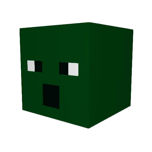 forest01061 Minecraft avatar head, 3D render