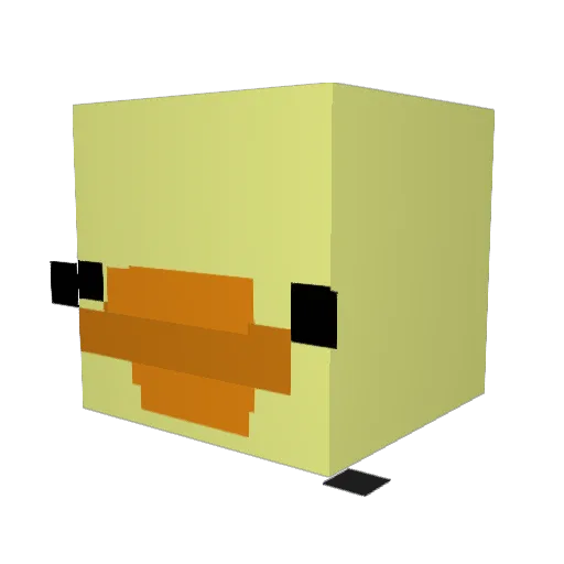 forestduck89 Minecraft avatar head, 3D render