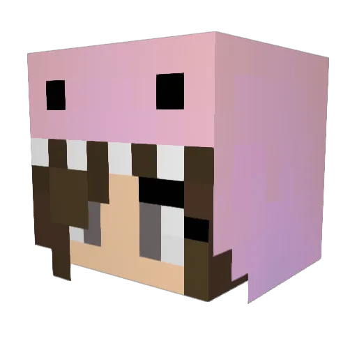 forever_jasmine Minecraft avatar head, 3D render