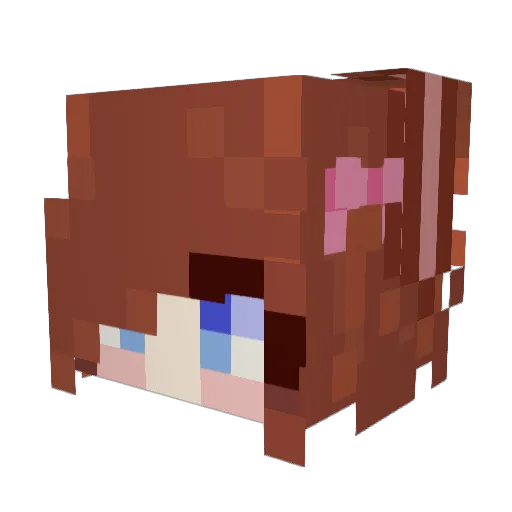 foreverghosty Minecraft avatar head, 3D render