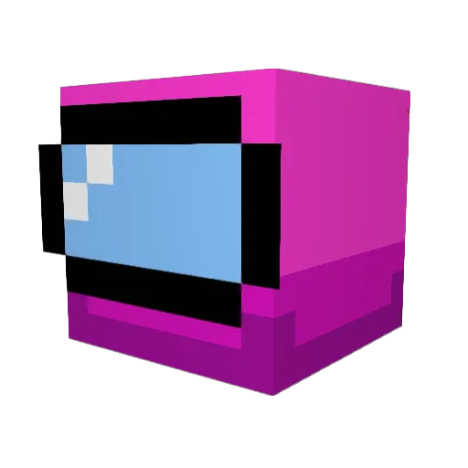forfame Minecraft avatar head, 3D render