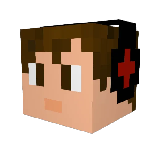 forfiter_2398 Minecraft avatar head, 3D render