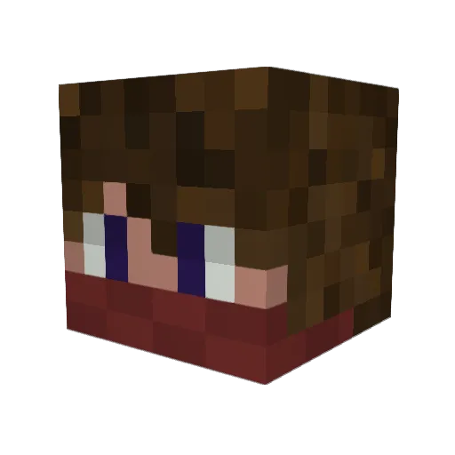 forgelab Minecraft avatar head, 3D render