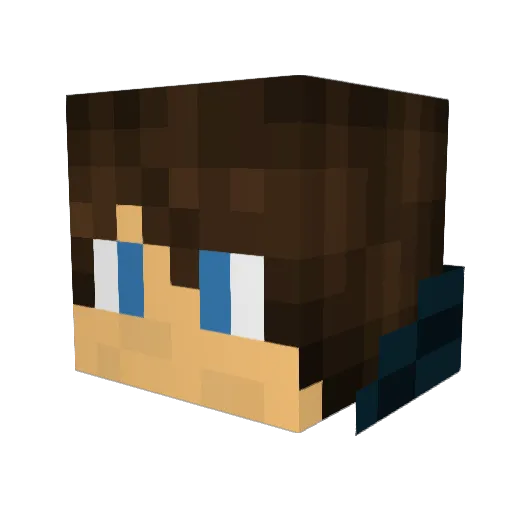 forger24 Minecraft avatar head, 3D render