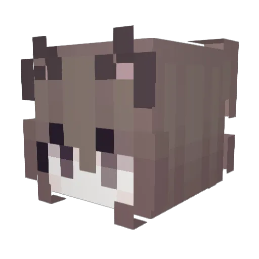 forgetting Minecraft avatar head, 3D render