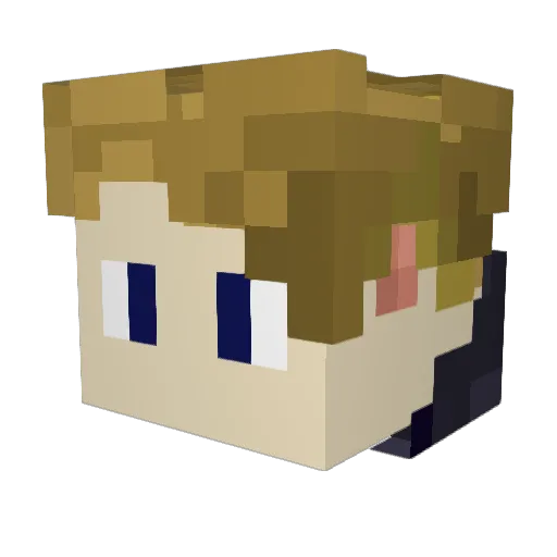 forgh0 Minecraft avatar head, 3D render