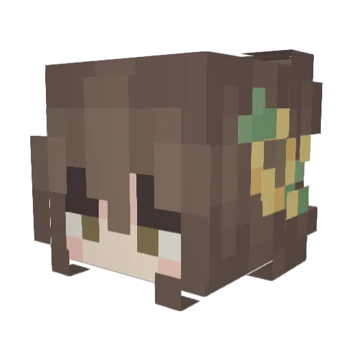 forgnotfrogg Minecraft avatar head, 3D render