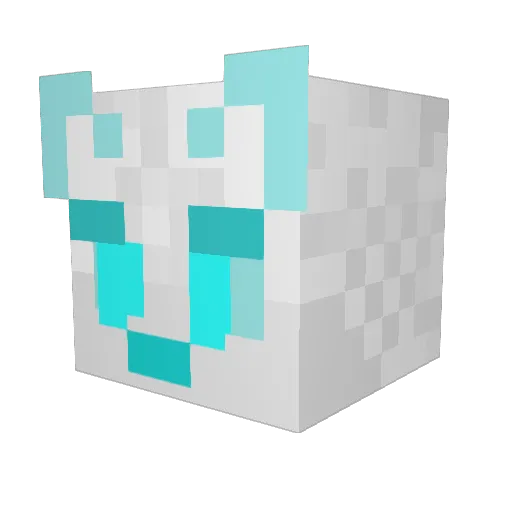 forgotten_ink Minecraft avatar head, 3D render
