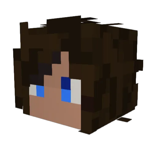 forgotten_rob Minecraft avatar head, 3D render