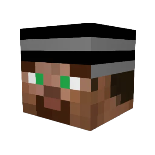 forgottensaint Minecraft avatar head, 3D render