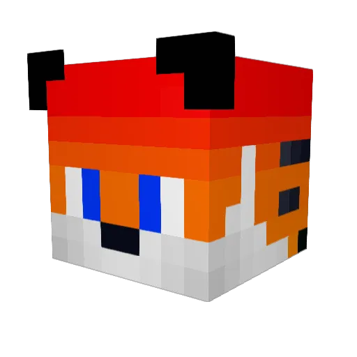 forkyisdaddy Minecraft avatar head, 3D render