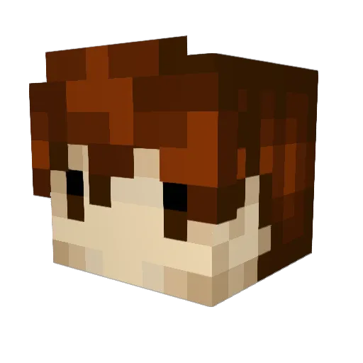 formatulium Minecraft avatar head, 3D render