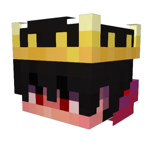 formeratlas Minecraft avatar head, 3D render