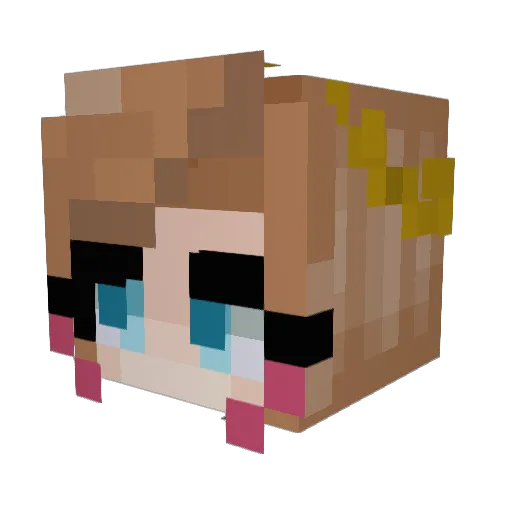 formerpresident Minecraft avatar head, 3D render
