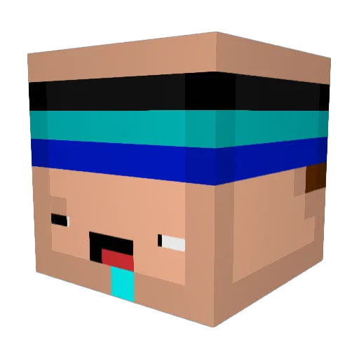 formigao Minecraft avatar head, 3D render