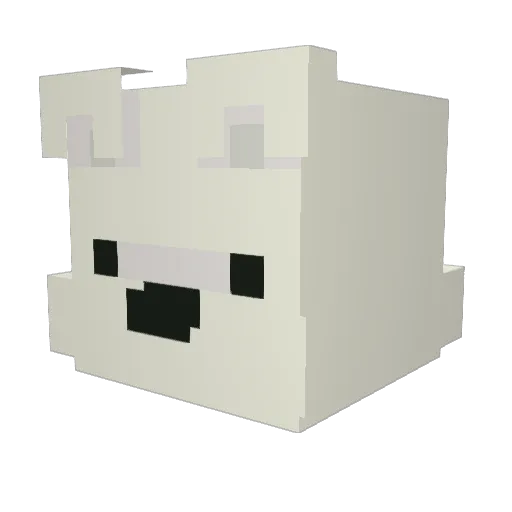 fornake Minecraft avatar head, 3D render