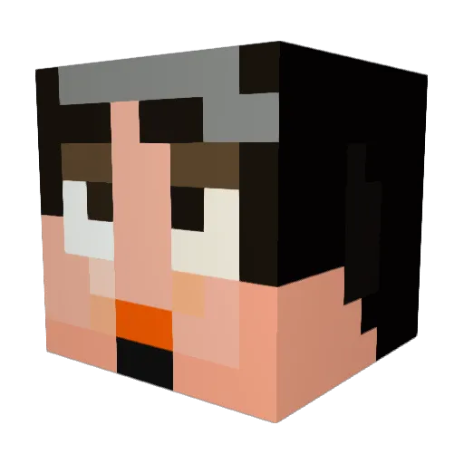 foro1018 Minecraft avatar head, 3D render