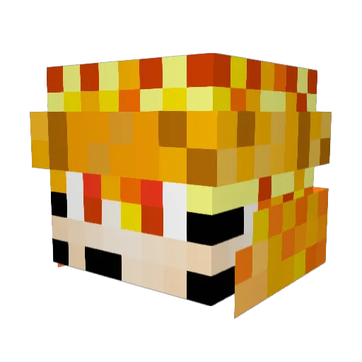 forone0000 Minecraft avatar head, 3D render