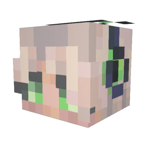 forrestfsh Minecraft avatar head, 3D render