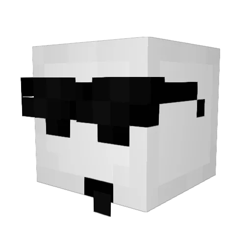 forrum Minecraft avatar head, 3D render