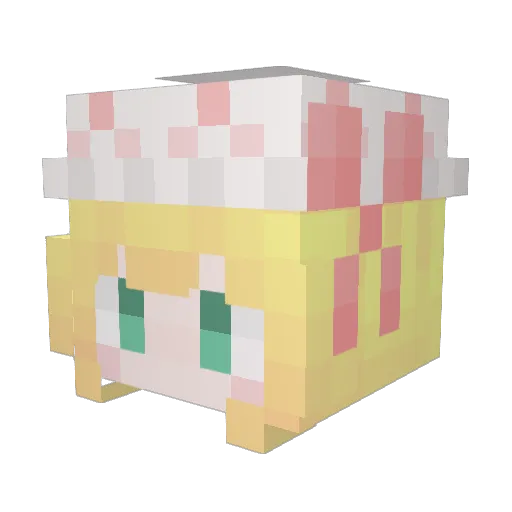forsaken_doll Minecraft avatar head, 3D render