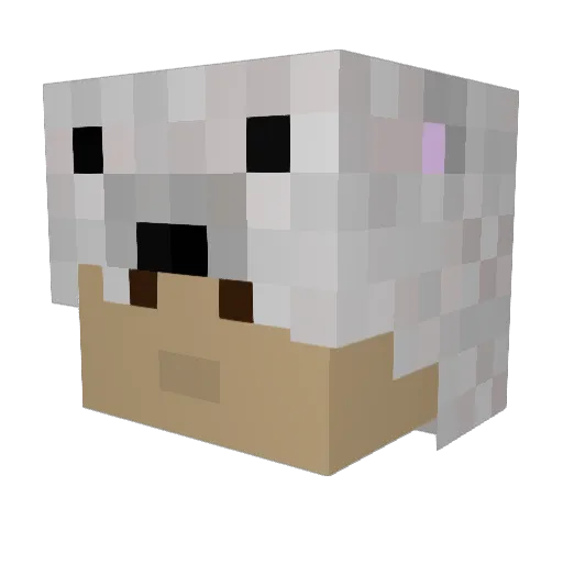 forsakenedoner3 Minecraft avatar head, 3D render