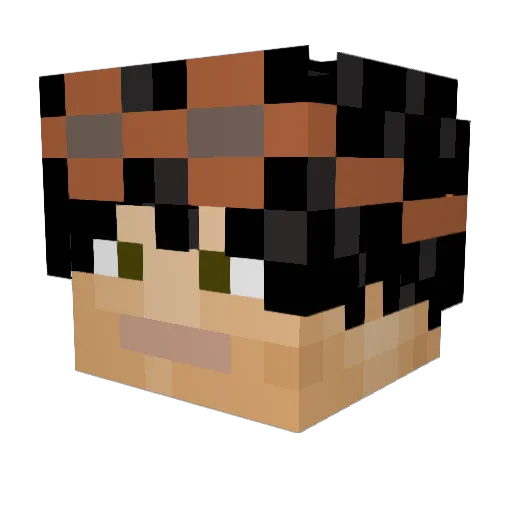 forsakenmoth Minecraft avatar head, 3D render