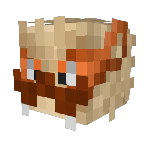 forstakenZz Minecraft avatar head, 3D render