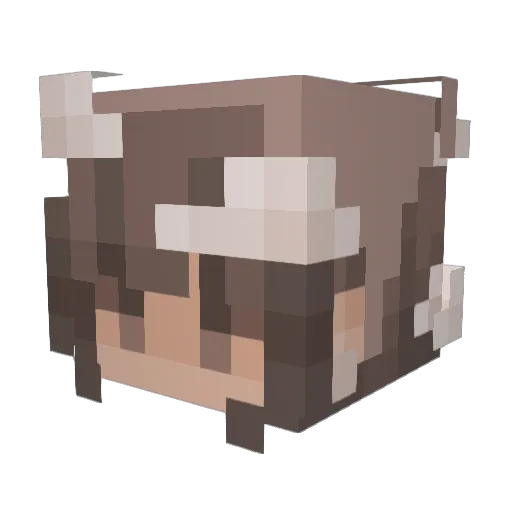 forsythiia Minecraft avatar head, 3D render