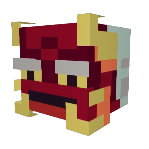 forten Minecraft avatar head, 3D render