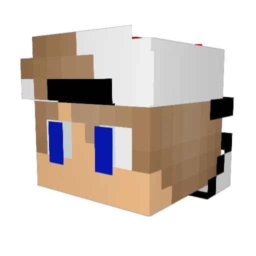 forteng1 Minecraft avatar head, 3D render