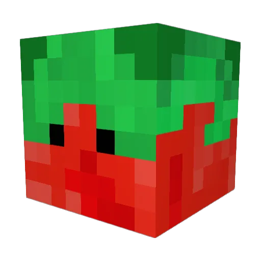 fortheclout Minecraft avatar head, 3D render