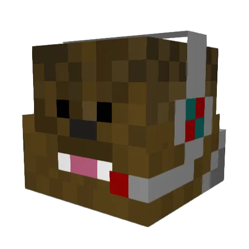 forthunderbird Minecraft avatar head, 3D render