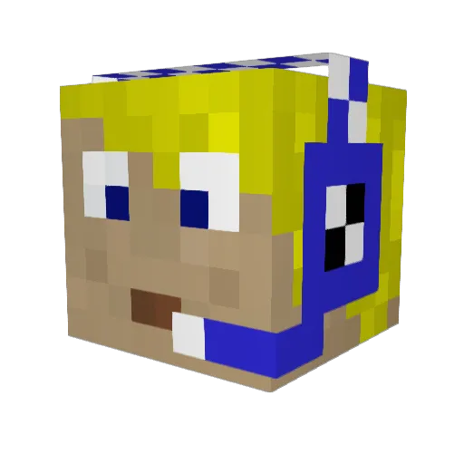 forti99 Minecraft avatar head, 3D render
