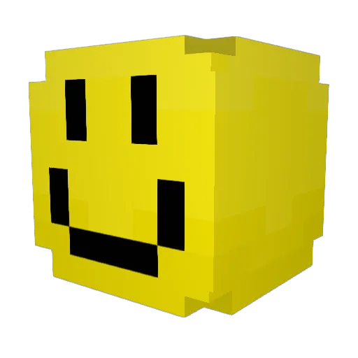 fortnite567 Minecraft avatar head, 3D render