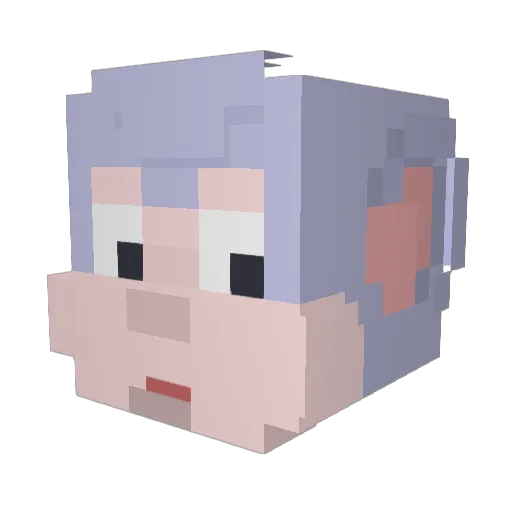 fortnitebot59826 Minecraft avatar head, 3D render