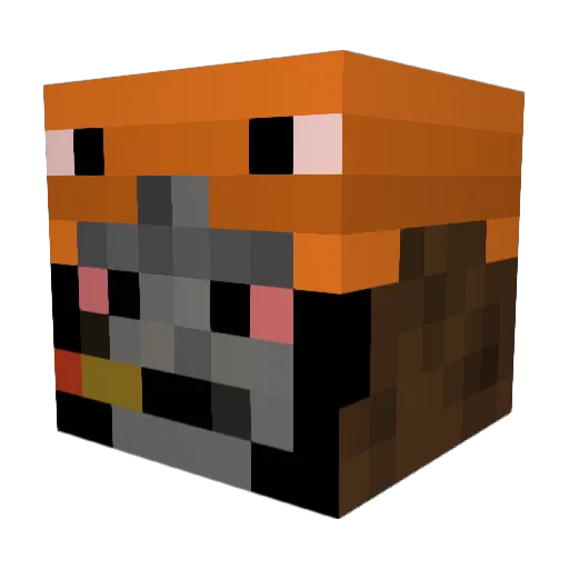 fortnitekid50 Minecraft avatar head, 3D render