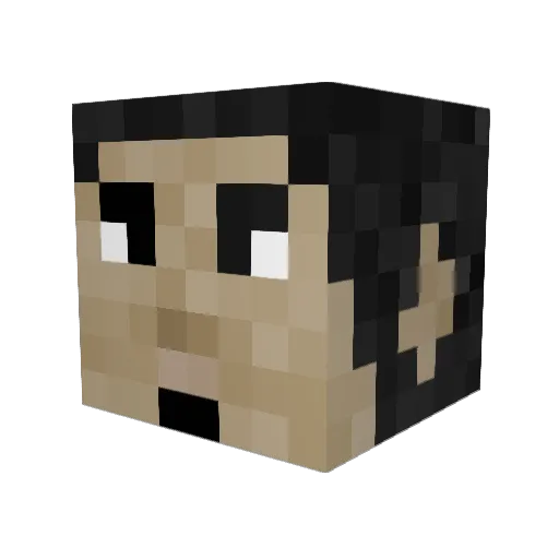 fortniteman139 Minecraft avatar head, 3D render