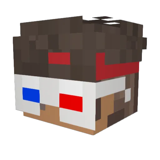 forzinbr Minecraft avatar head, 3D render