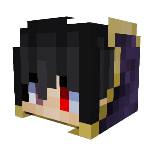 foseiko Minecraft avatar head, 3D render