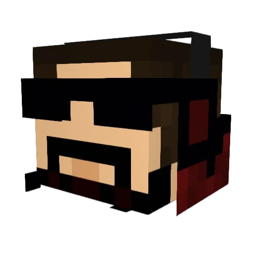 foseptick Minecraft avatar head, 3D render