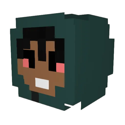 fosior Minecraft avatar head, 3D render